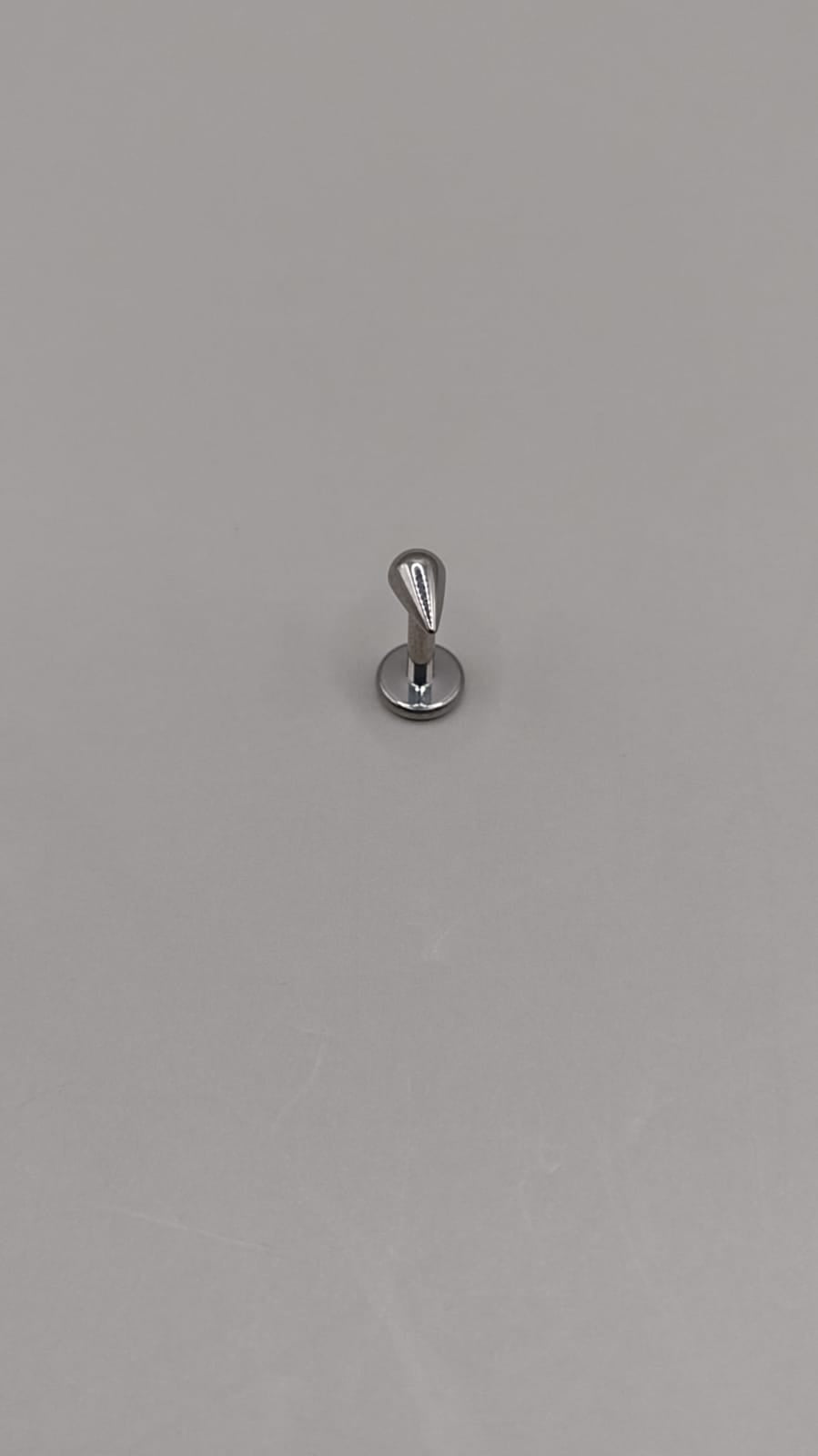 Piercing gota plateado