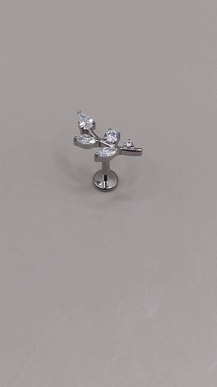 Piercing guía blanca