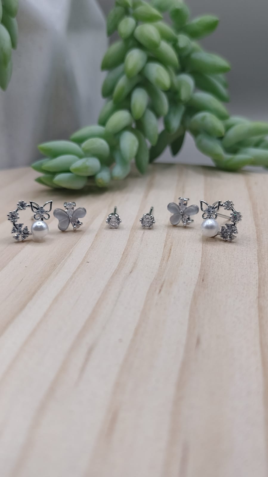 Set broquel flor plata