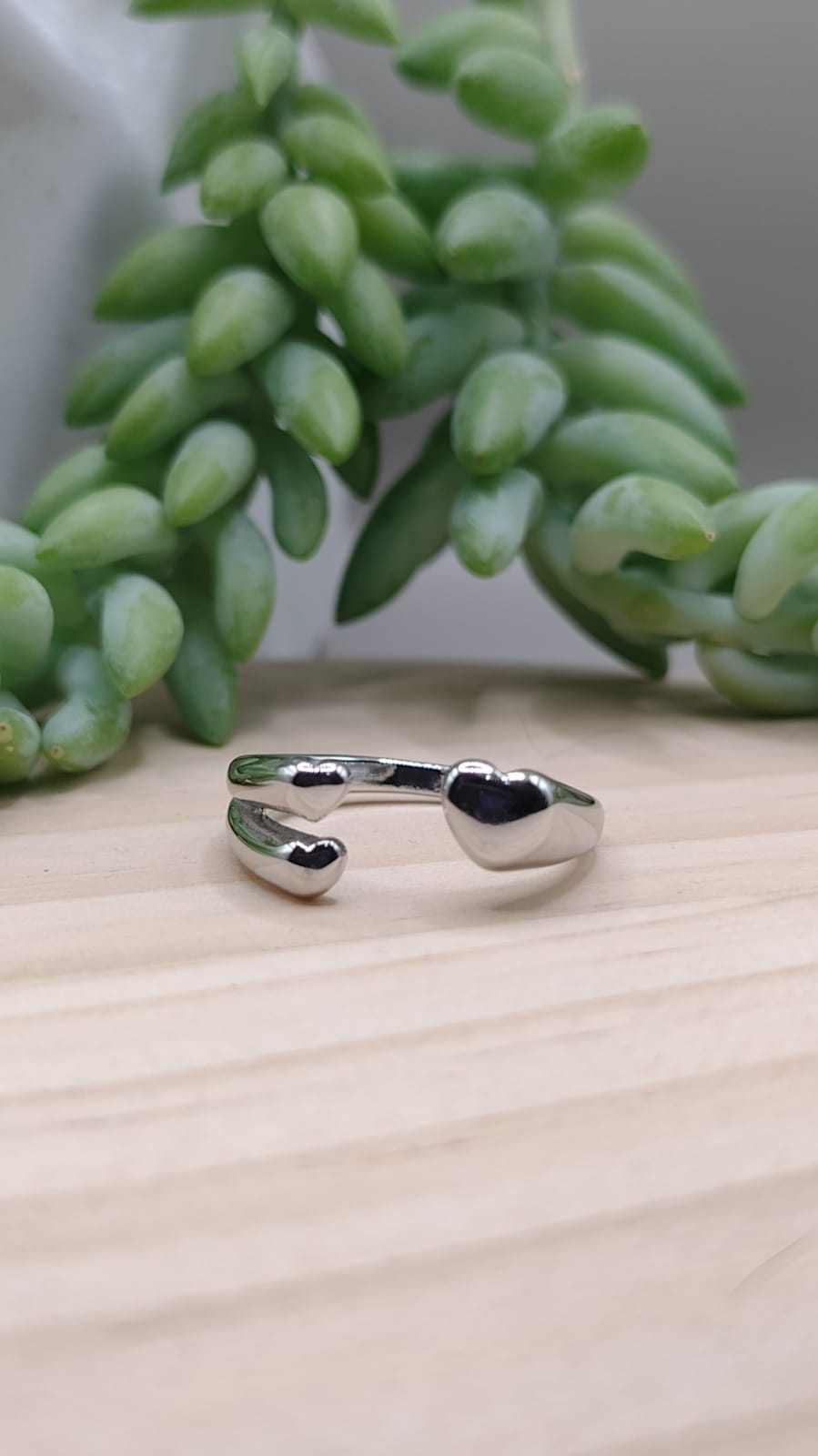 Anillo triple corazón