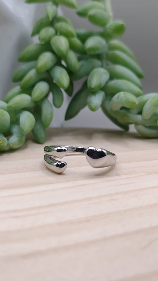 Anillo triple corazón