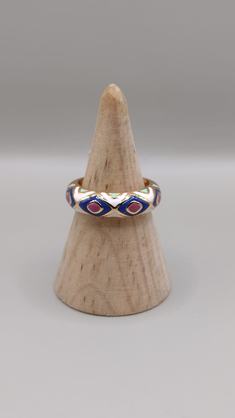 Anillo grabado boho