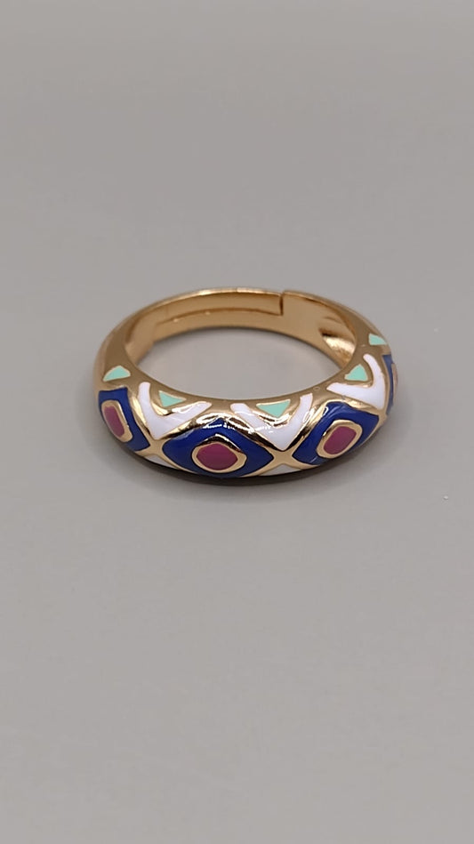 Anillo grabado boho