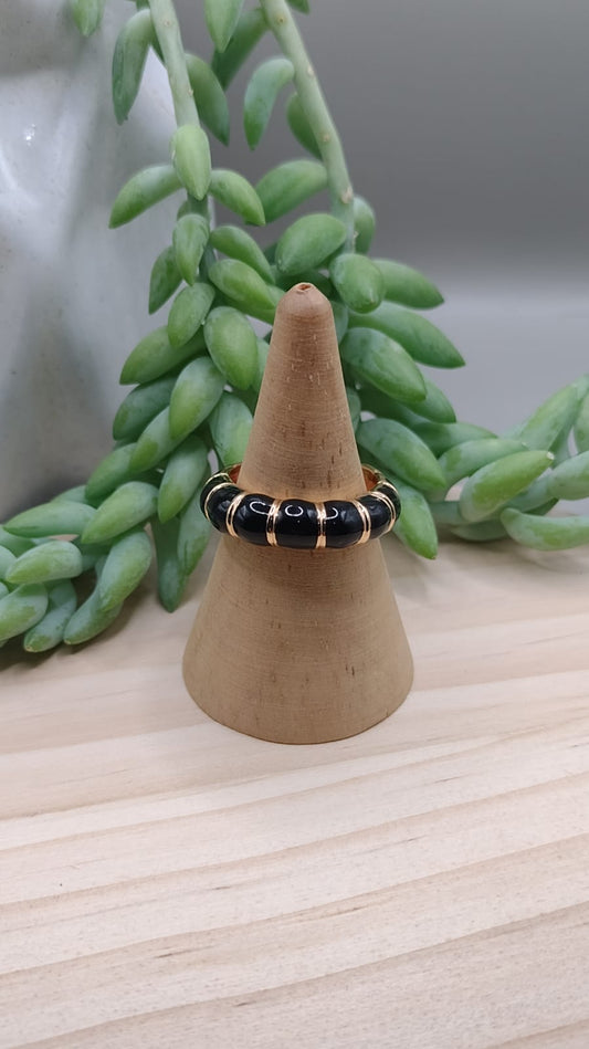 Anillo boho negro