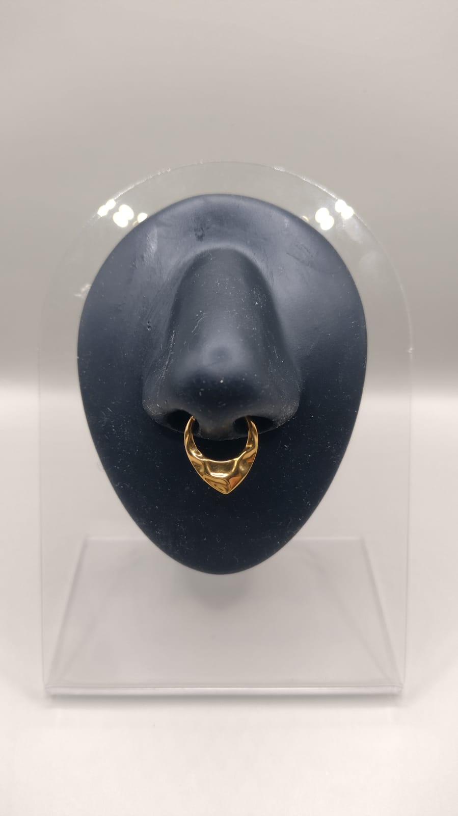 Piercing argolla gota dorada