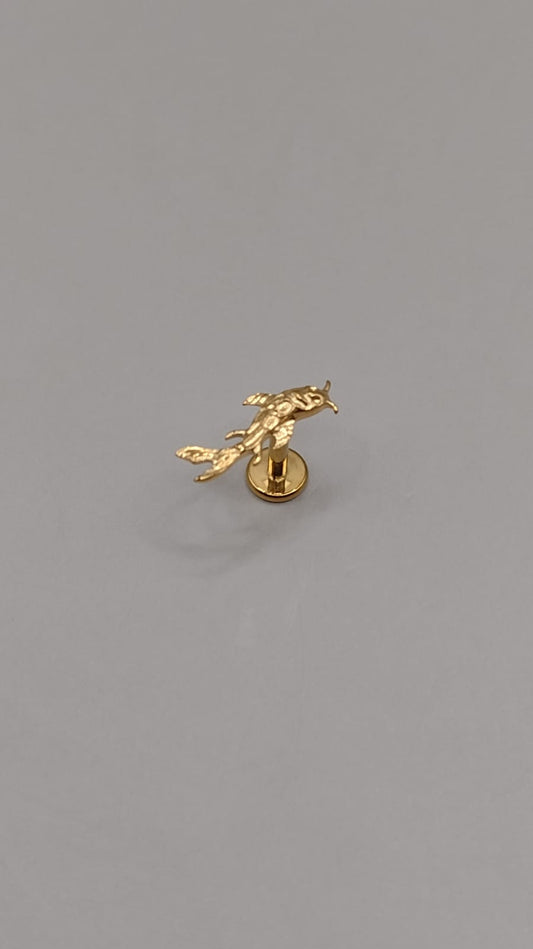Piercing pez koi dorado